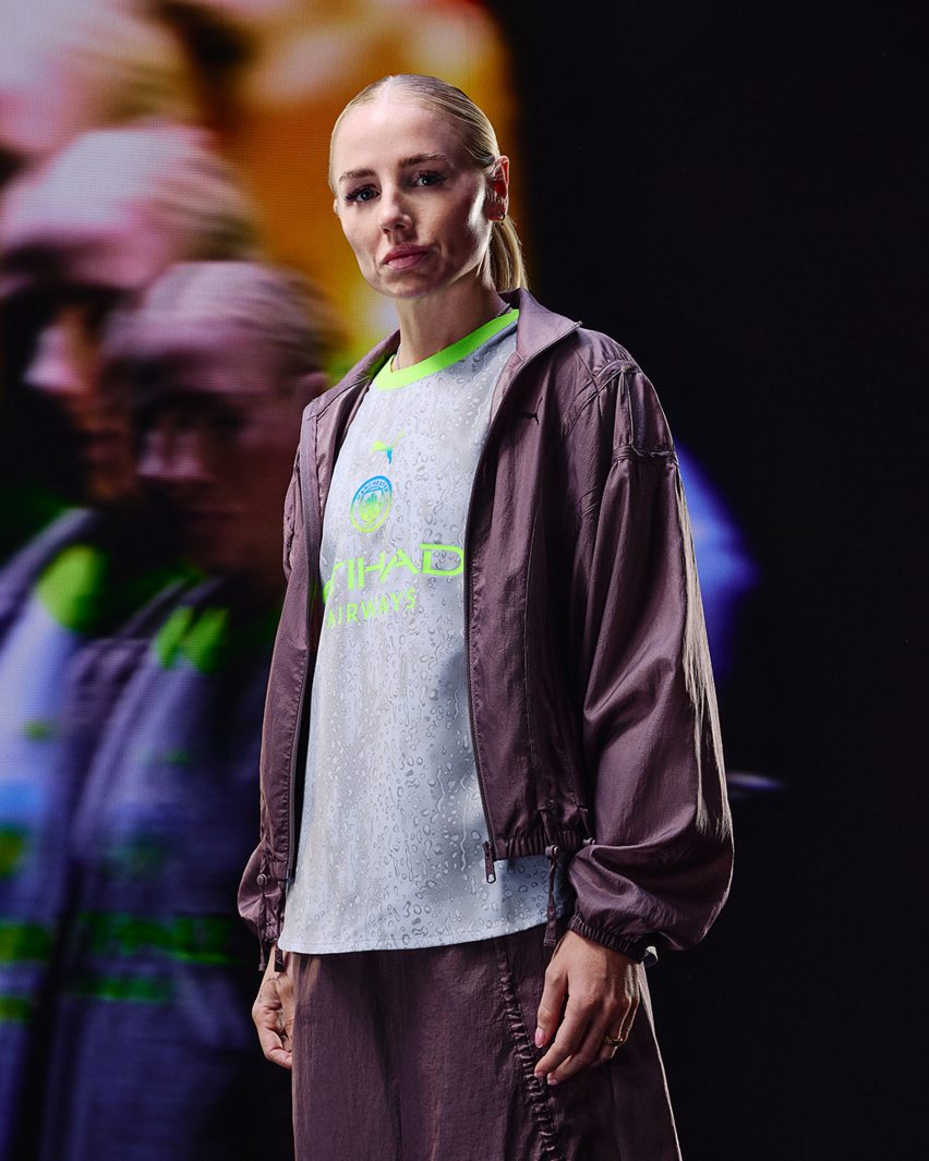 Manchester City unveils rain-covered kit