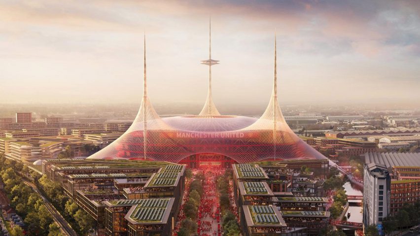 Rendering of Manchester United Stadium