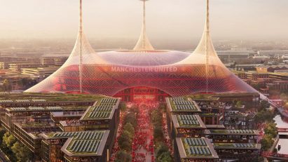 Rendering of Manchester United Stadium