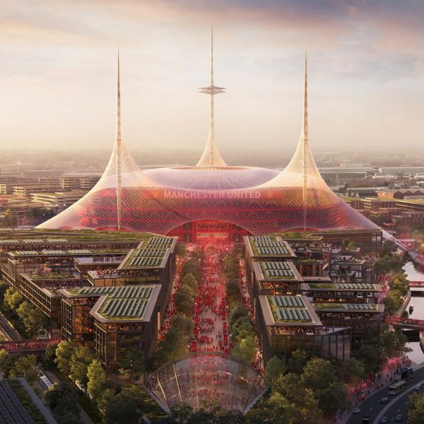 Rendering of Manchester United Stadium