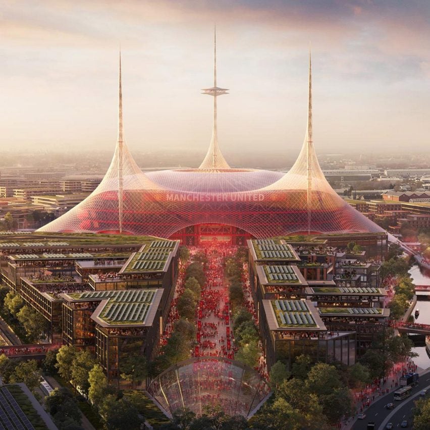 Rendering of Manchester United Stadium