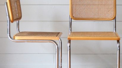 Cesca chairs designed by Marcel Breuer