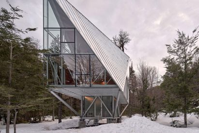 Raised metallic house