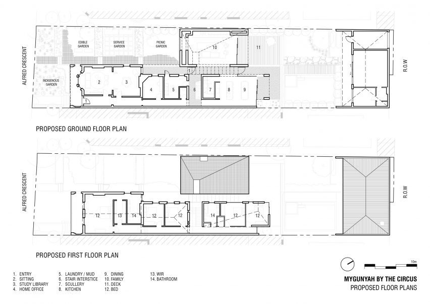 Floor plans of Mygunyah by the Circus by Matt Gibson Architecture + Design
