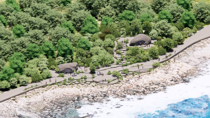 Nature Rocks visitor centre in Taiwan by MVRDV