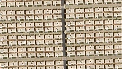 Aerial photos reveal repetitive houses of Neom workers camps