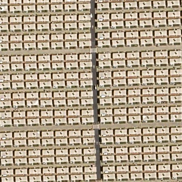 Aerial photos reveal repetitive houses of Neom workers camps
