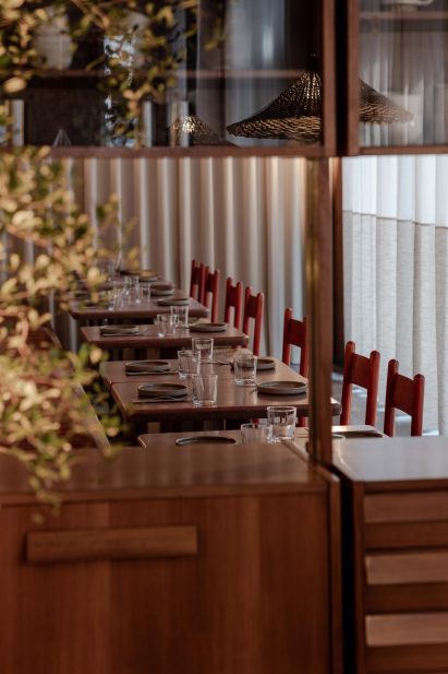 Seating area in Ara restaurant