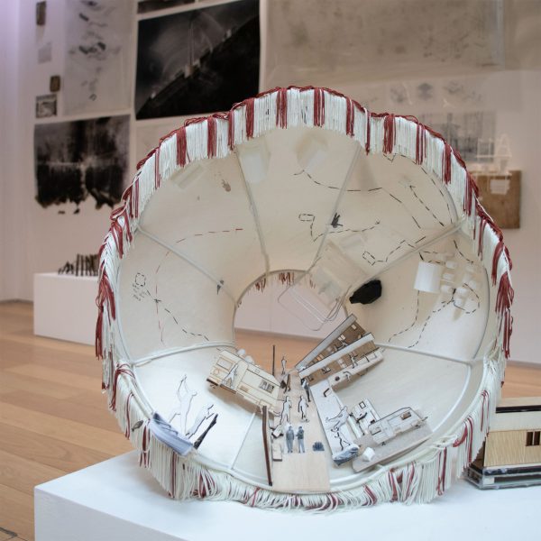 a photograph of a circular model