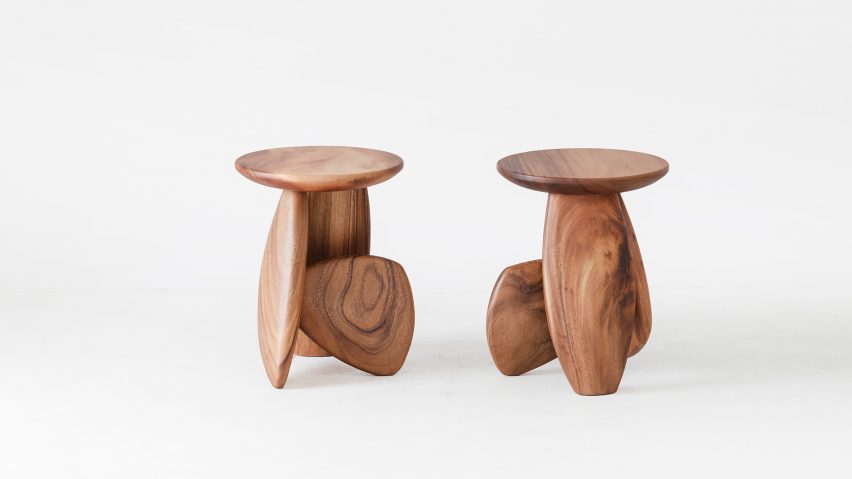 Pebble stool by Atelier2+ for Moonler