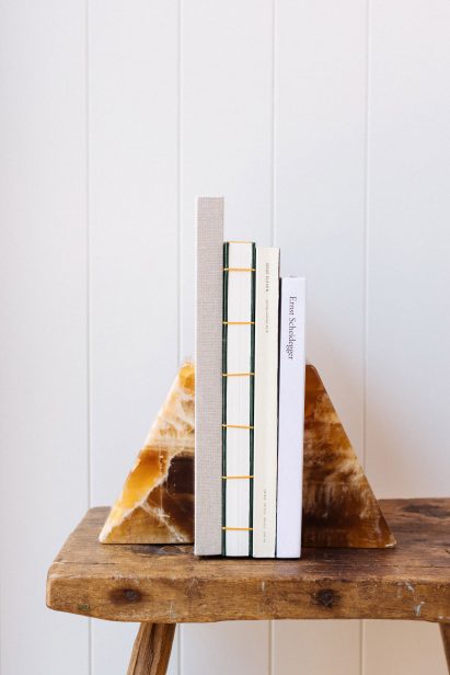 Onyx bookends by Pirajean Lees