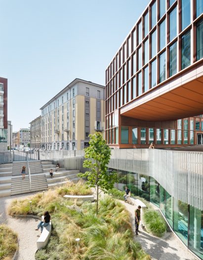 Gardens at the Pirelli 35 office transformation in Milan by Snøhetta and Park