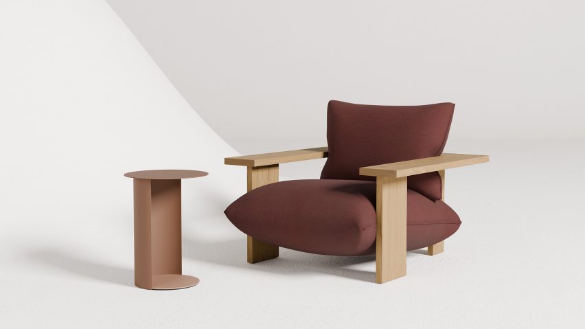 Press armchair and bench by Studio Truly Truly for DesignByThem