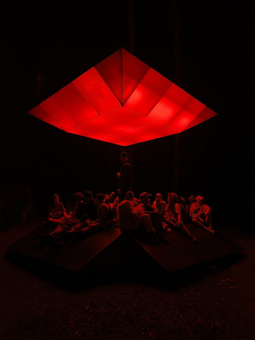 Pulse installation at Houghton Festival by EBBA's Benni Allan