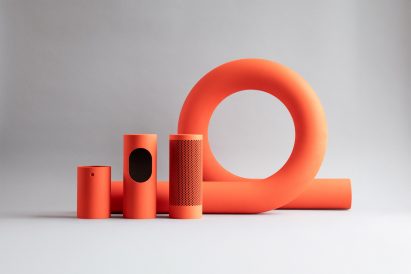 Components of Sculptural Surveillance camera by Swift Creatives
