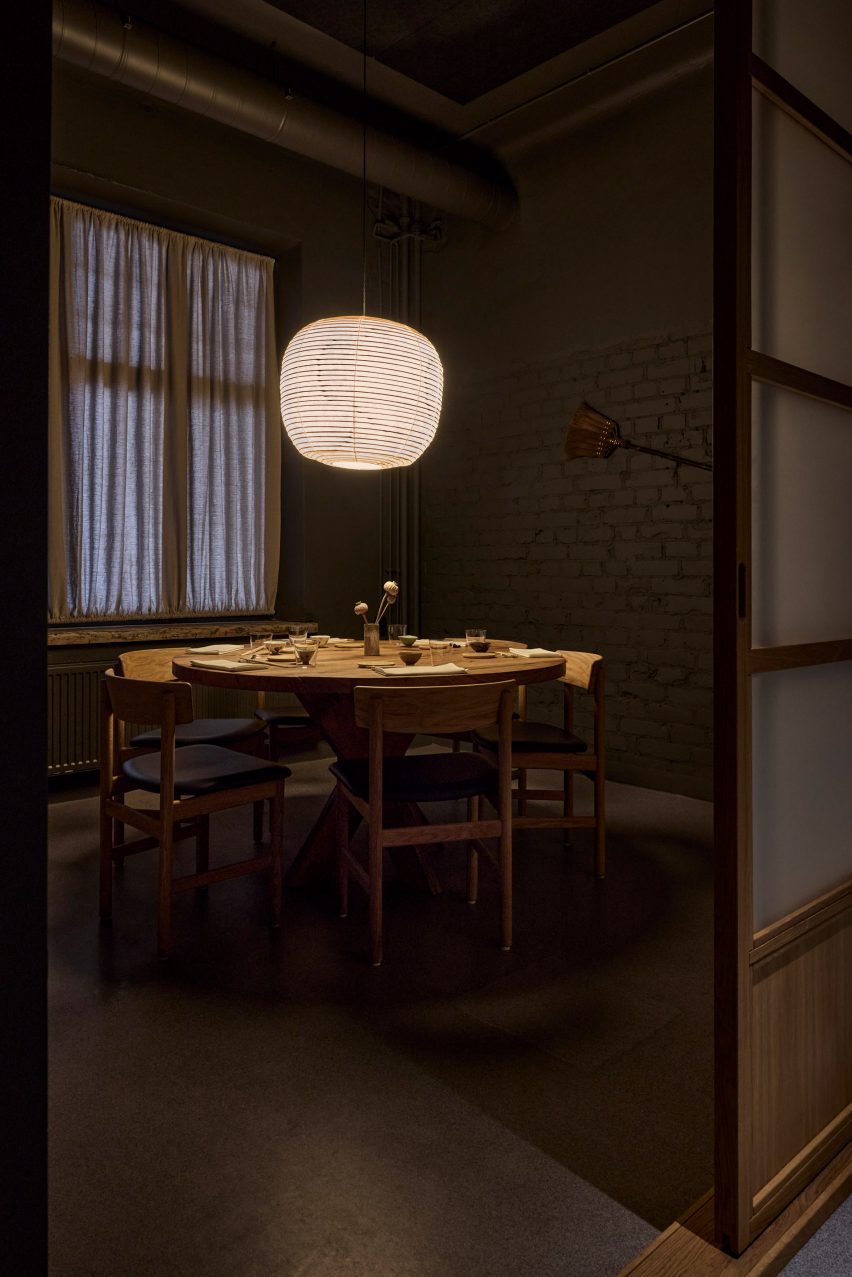 Private dining room at Shii restaurant in Helsinki by Joanna Laajisto