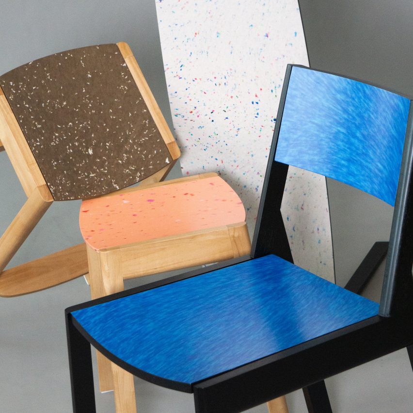 Collection of colourful chairs