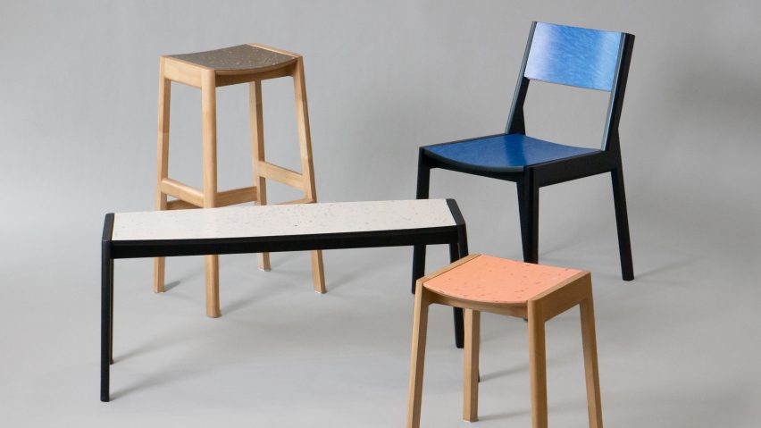 Slab seating collection by Jumphol Socharoentham for More