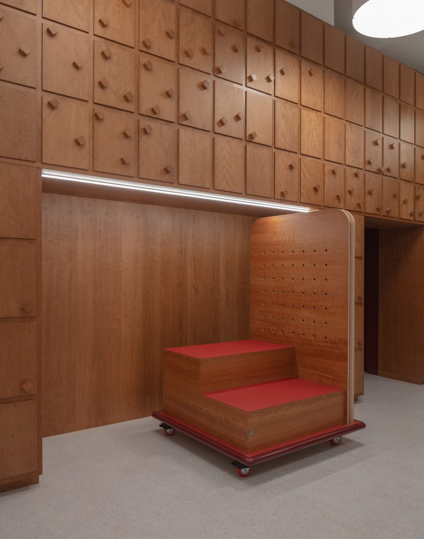 Wooden shelving