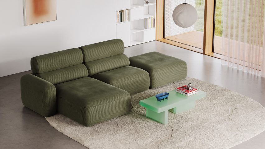 Smooth sofa by Krystian Kowalski for Tylko