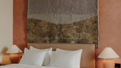 Guest room of Lopota Lake Resort & Spa in Georgia by 10:10 Interiors
