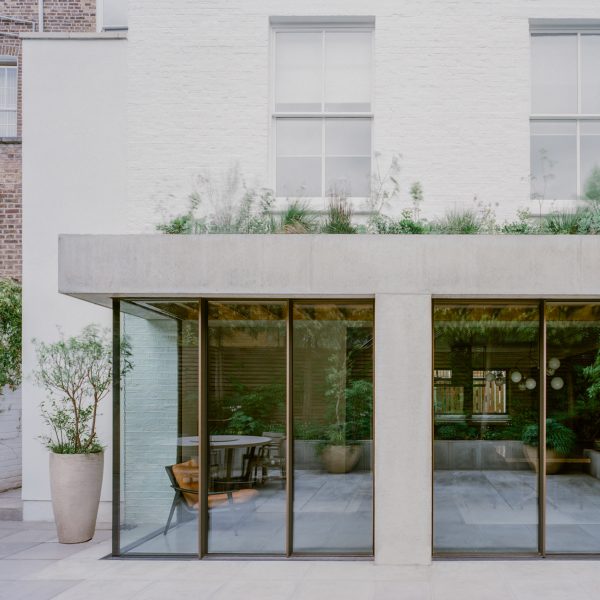 Concrete extension at T house in London by DF_DC