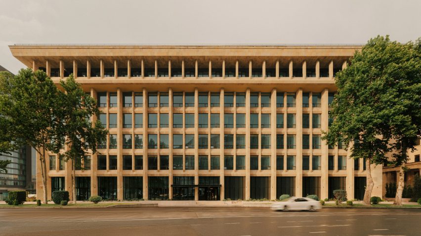 Exterior of the Telegraph Hotel in Tbilisi by Neri&Hu