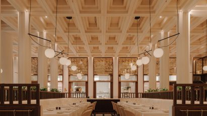 Grand Cafe restaurant of the Telegraph Hotel by Neri&Hu