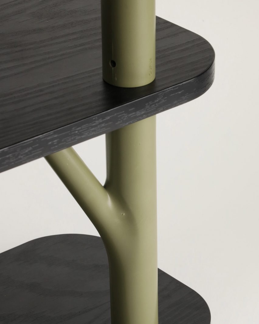 Treevive shelving system by Qualy and Harvbrand