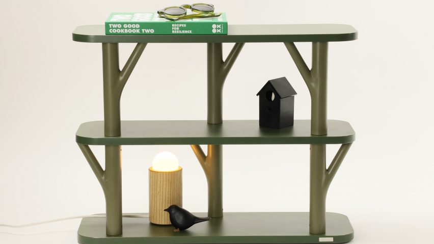 Treevive shelving system by Qualy and Harvbrand
