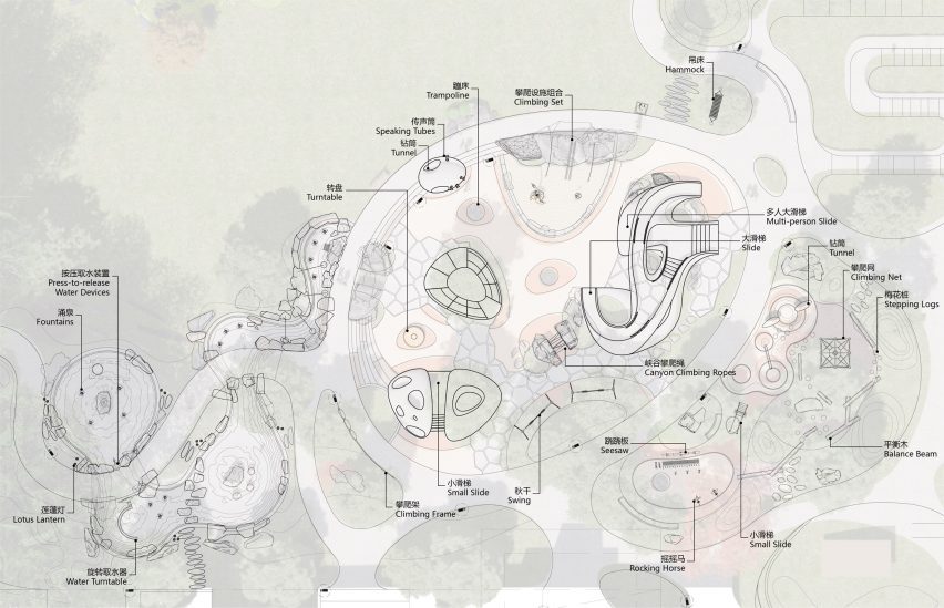 Plan of Boulder Park by XISUI Design