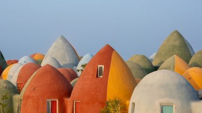 Colourful domed houses
