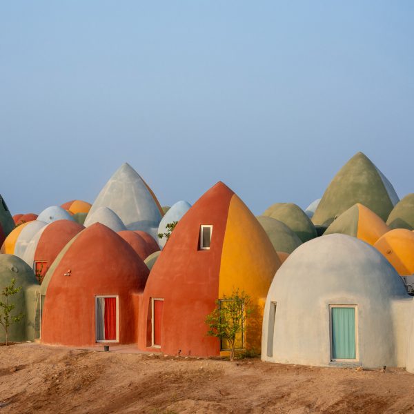 Colourful domed houses