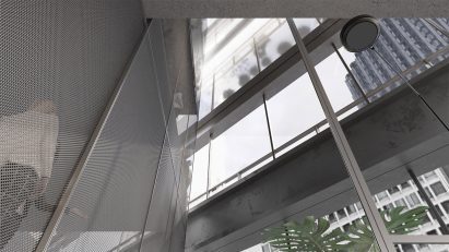 Render of the air voids in Zixuan Luo's reimagined Richard J Daley Center