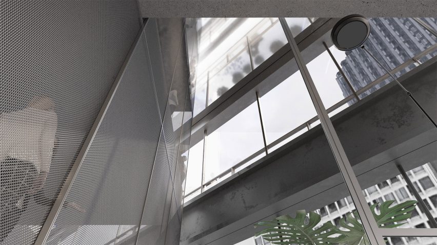 The air void render of the in the Richard J. Daley Center
