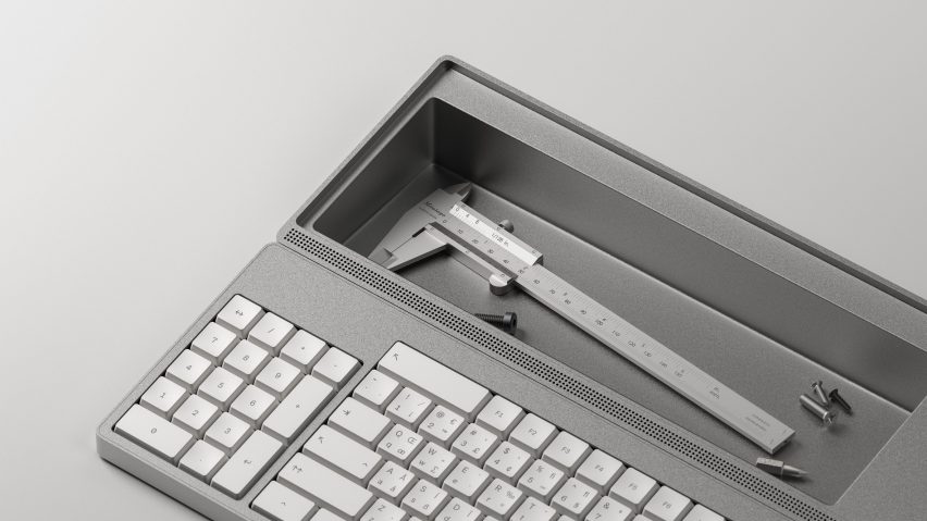 Photo of a grey keyboard