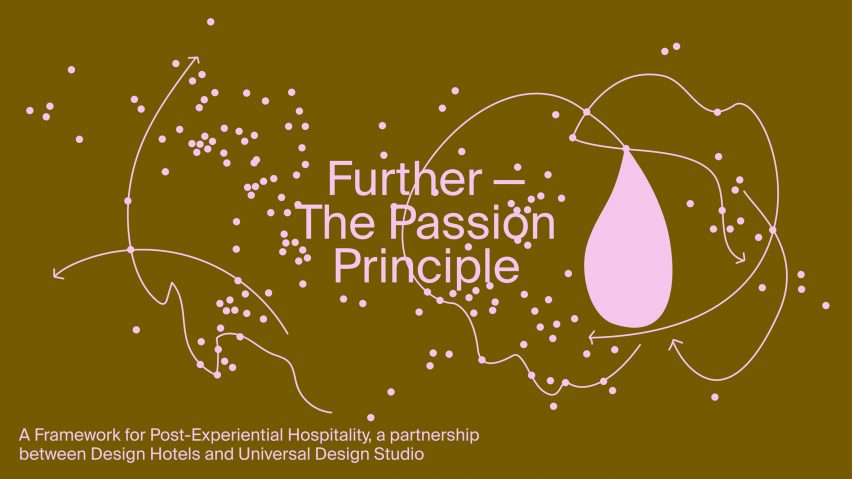 Graphic for Design Hotels and Universal Design Studio present Further: The Passion Principle