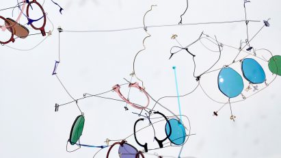 Lindberg and Yuko Nishikawa create installation from dismantled glasses