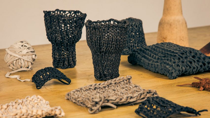 Photo of leather design objects