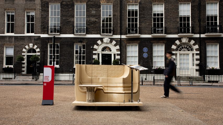Photo of seating installation in London