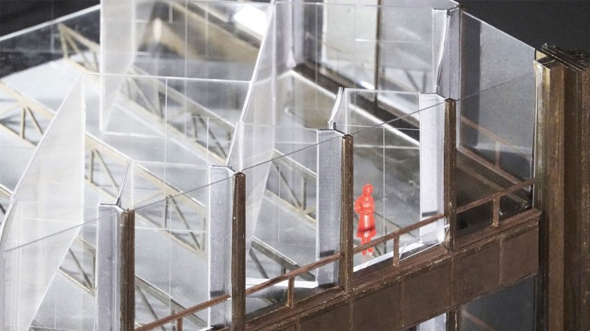 Physical model of Zixuan Luo's reimagined Richard J Daley Center