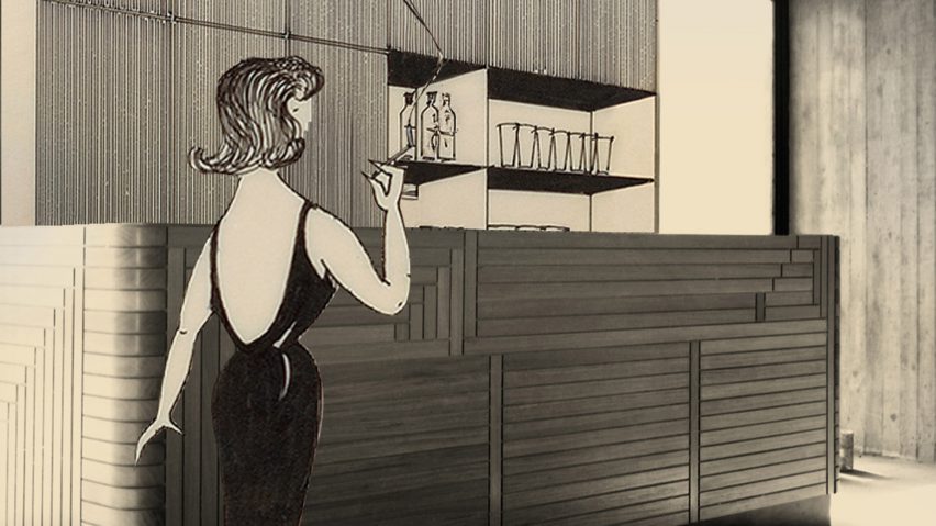 Illustration of person smoking in a bar