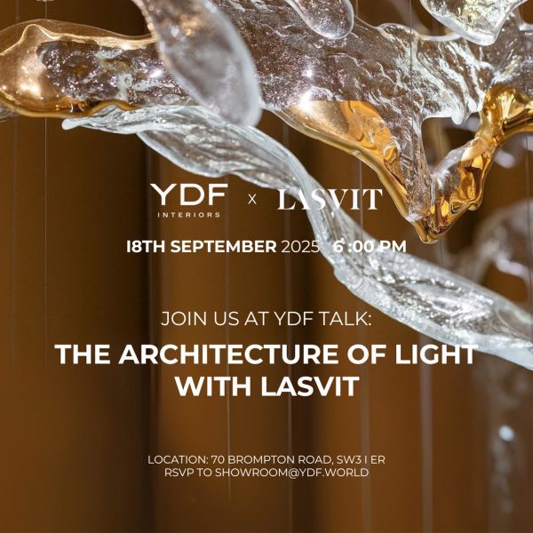 Graphic for The Architecture of Light with Lasvit at YDF Interiors