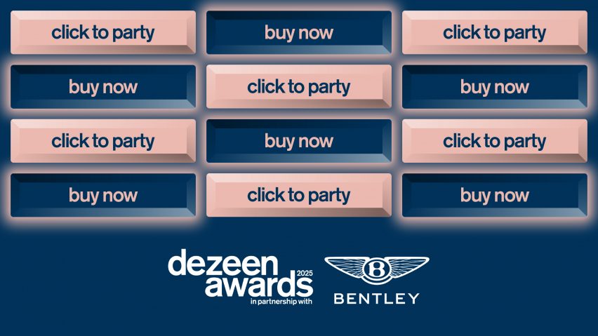 Dezeen Awards 2025 party tickets now on sale