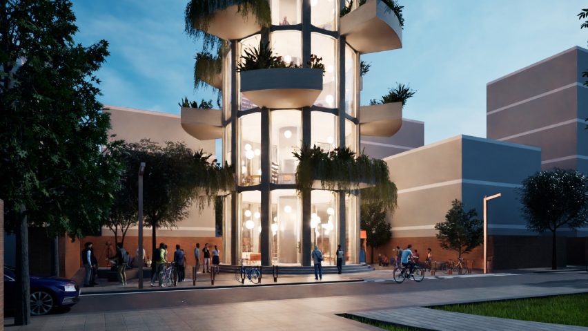 Water Tower to Public Library by Khoa Tran Huu