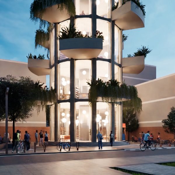Water Tower to Public Library by Khoa Tran Huu
