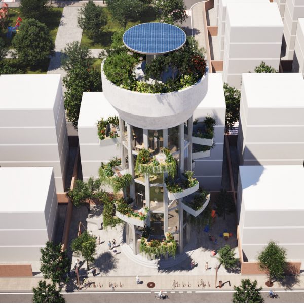 Water Tower to Public Library by Khoa Tran Huu