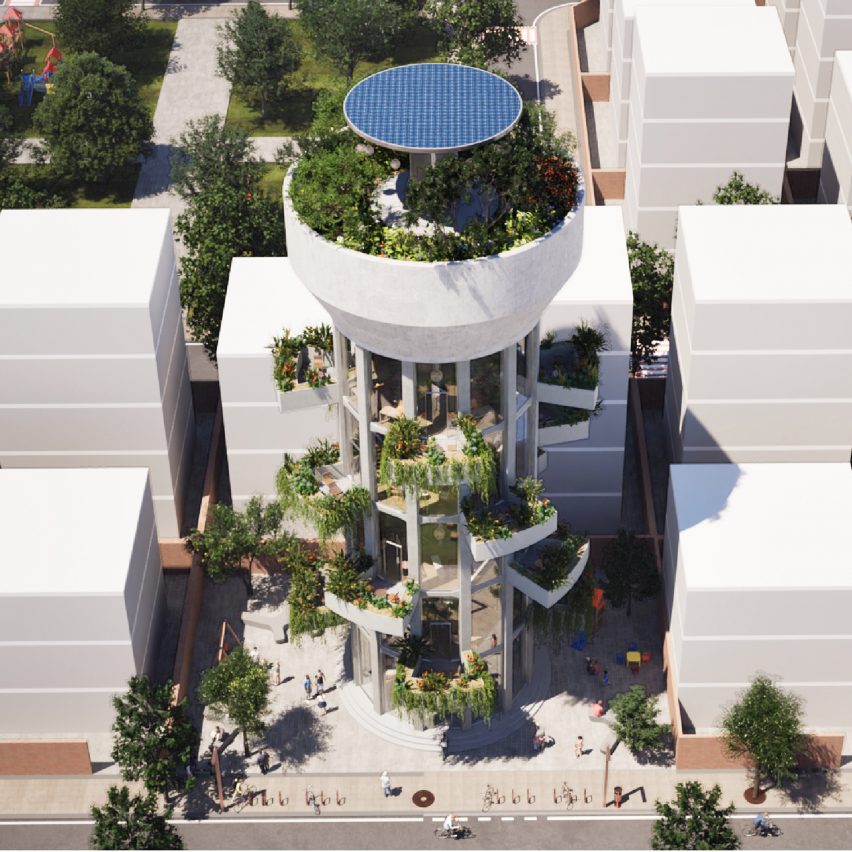Water Tower to Public Library by Khoa Tran Huu