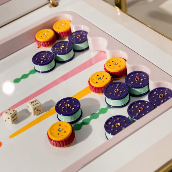 Photo of a colourful board game