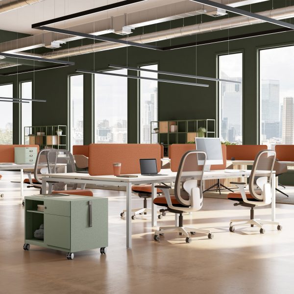 Align desk by Bisley